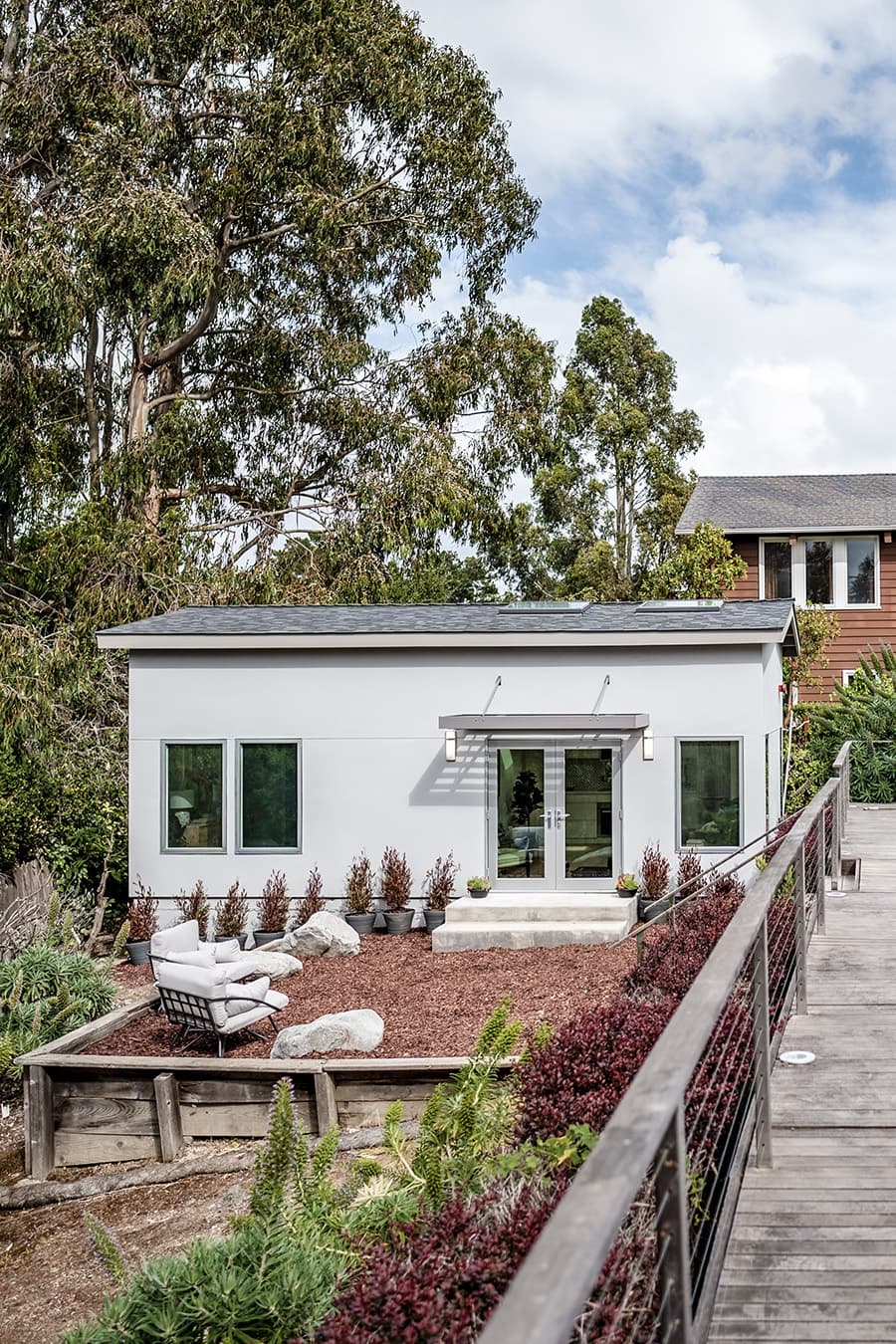 An exterior photo of a custom granny flat in Redwood City, CA